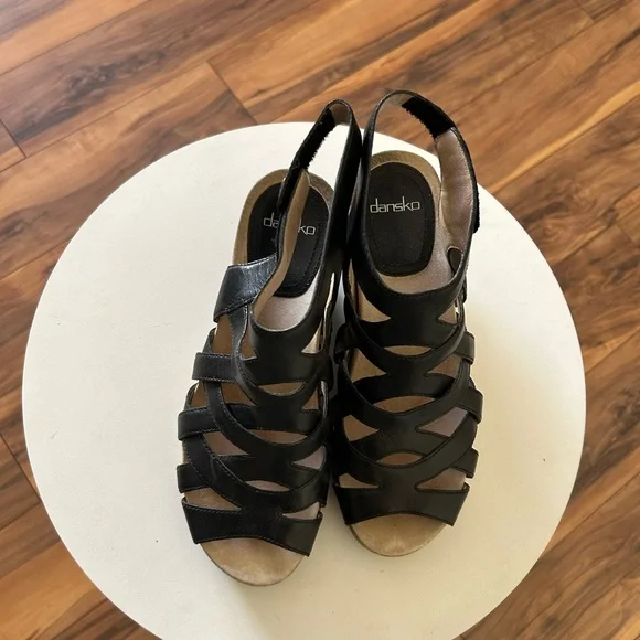 COPY - Dansko  black heel sandals size 38 - Picture 3 of 6